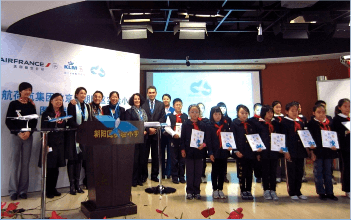 Children and teachers training program with Air France /KLM￼