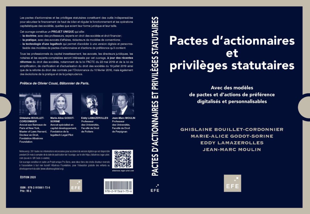 Ouvrage Digitalisé sur les Pactes d’Actionnaires et Privilèges Statutaires